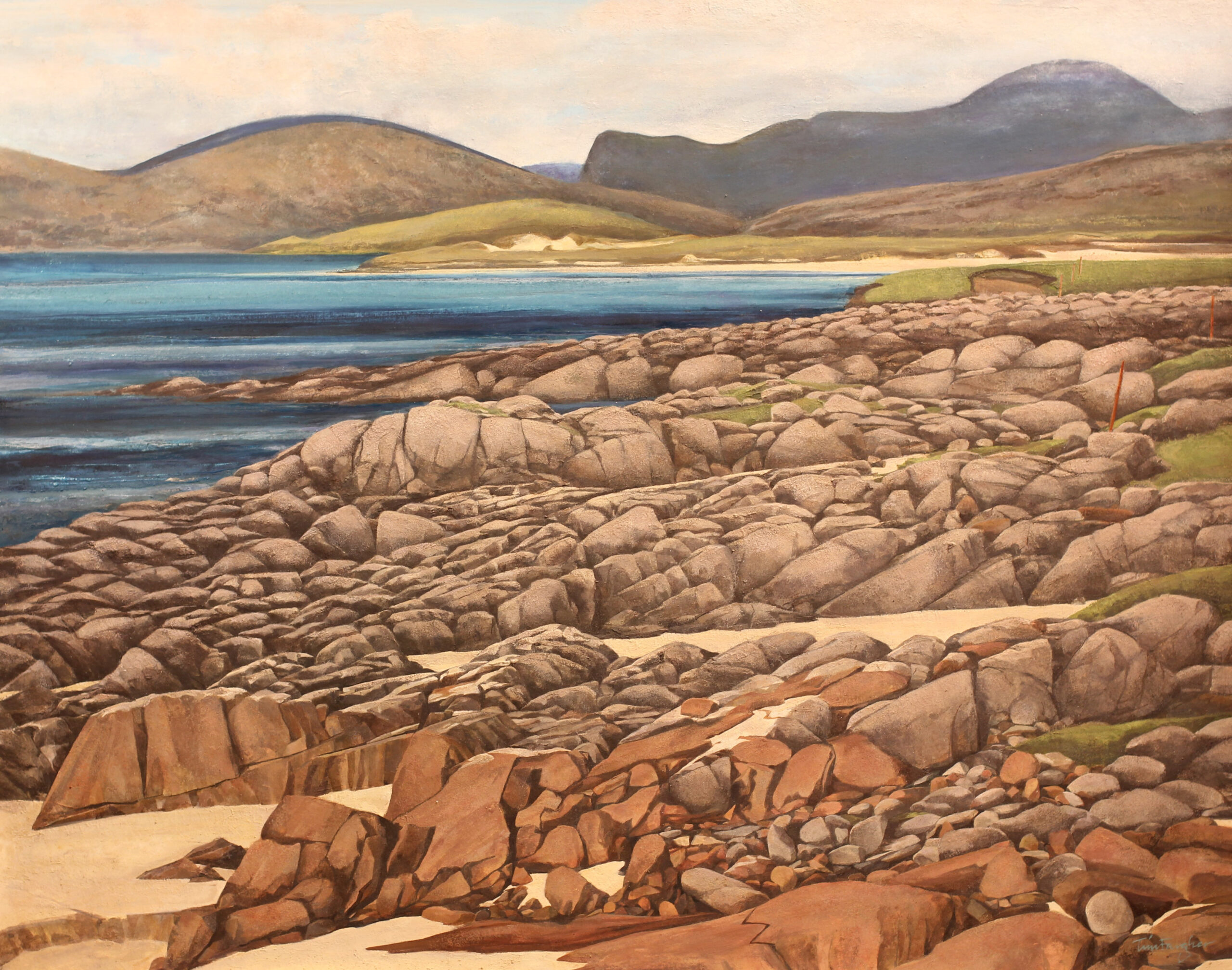LUSKENTYRE ROCKS Gouache & ink
